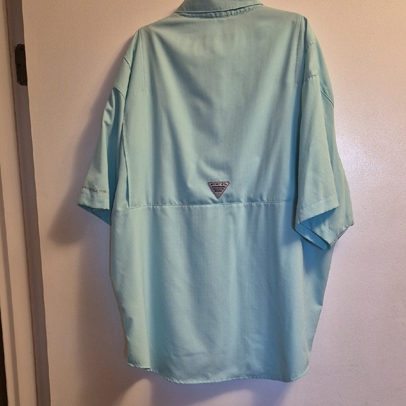 Columbia Blue Casual Button Down Shirt - Picture 5 of 8